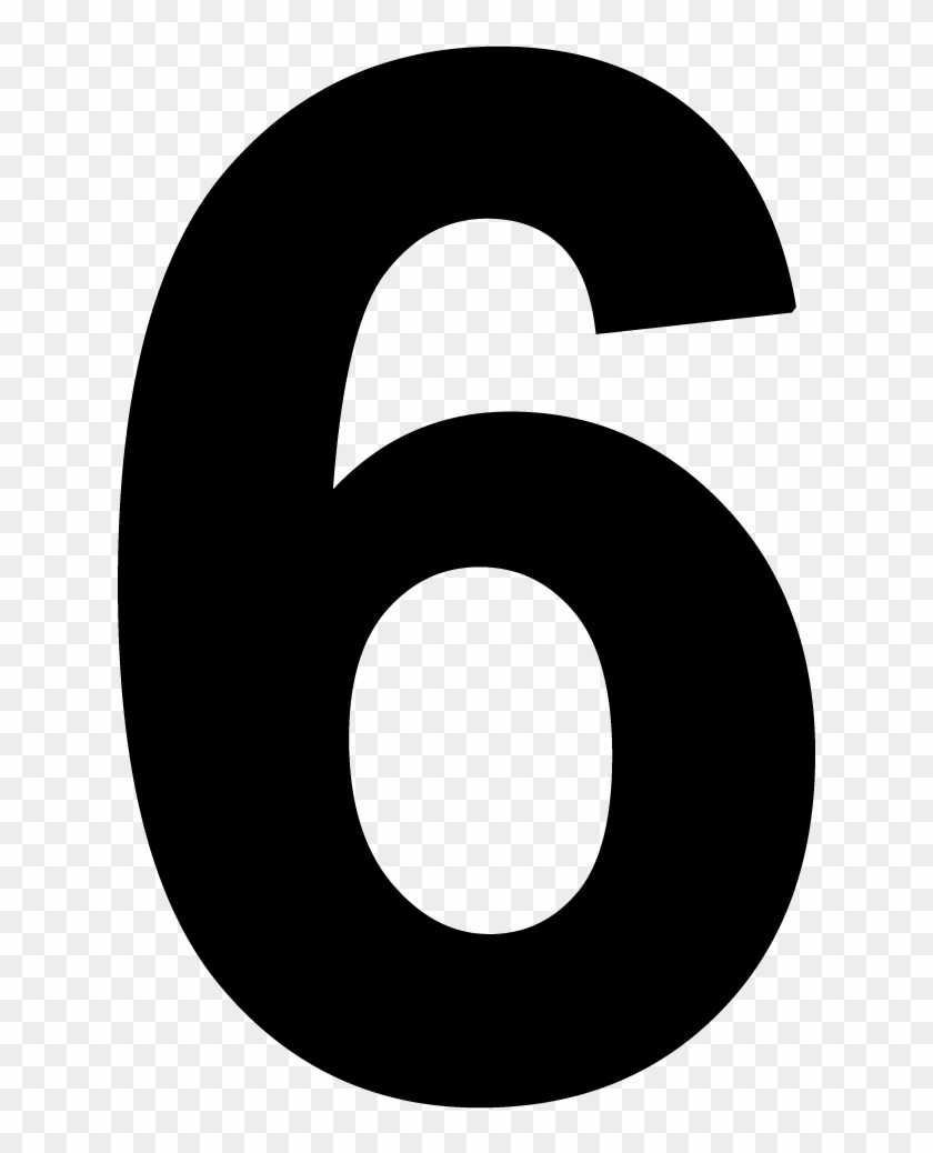 Numbers Clipart Six - Number 6 Transparent Background