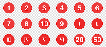 Numbers PNG Image Background