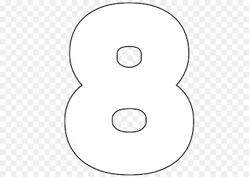 Numerical digit Large numbers Stencil Mathematics - Print Templates 