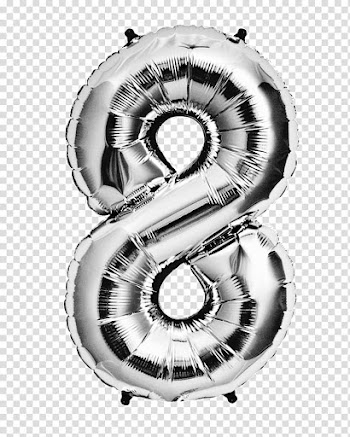 Numeros de globo, gray  balloon transparent background PNG clipart