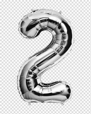Numeros de globo, gray lettering balloon transparent background PNG clipart