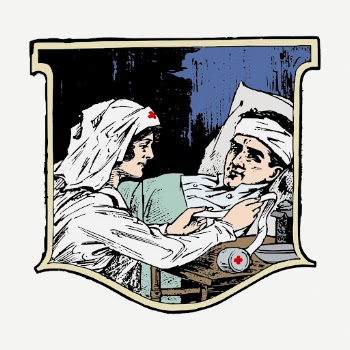 Nurse treating patient sticker, medical | Free PSD - rawpixel