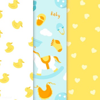Nursery pattern set | Free stock vector - 544575