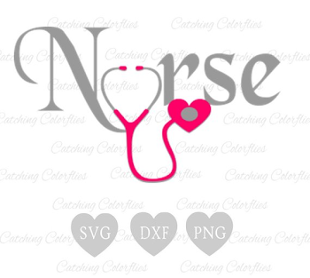 Nursing Heart SVG Cut Files Nurse Stethoscope Heart Svg | Clipartimage.com