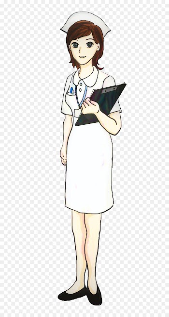 Nursing, School Nursing, Hat, Cartoon, Standing PNG