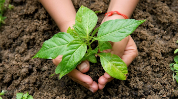 Nurturing New Growth: Planting a Young Sapling