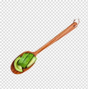 Nutrient Avocado oil Fruit Ingredient, Spoon vegetable transparent background PNG clipart