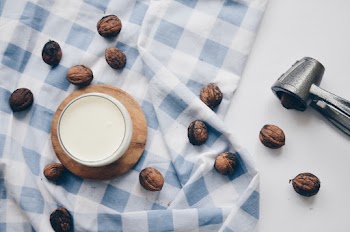 Nuts on Cloth With Nutcracker