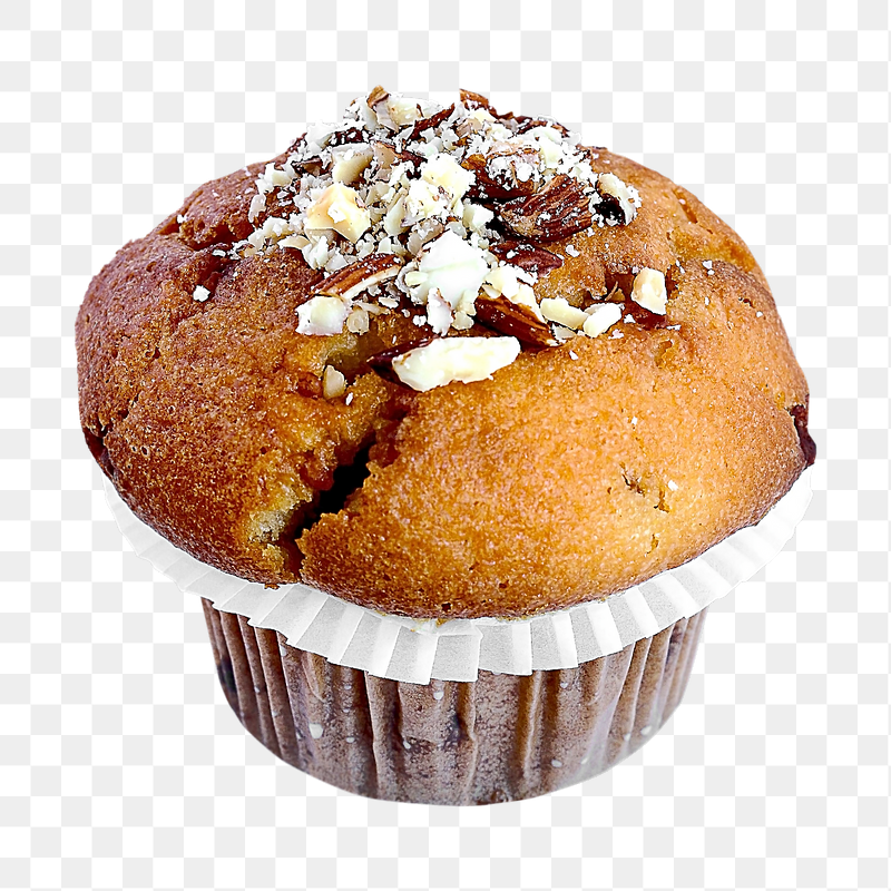 Nutty muffin png sticker, transparent | Free PNG - rawpixel