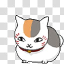 Nyanko sensei Shimeji, black and white abstract painting transparent background PNG clipart
