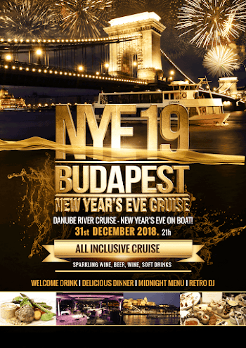 NYE Dinner Cruise & Retro Party in Budapest | Budapest River Cruise