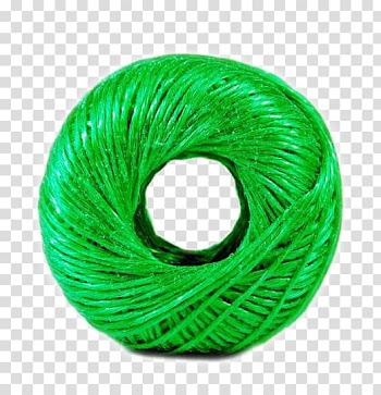Nylon Yarn Rope, A green line transparent background PNG clipart