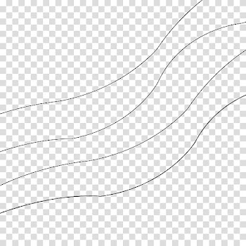 O, four black lines transparent background PNG clipart