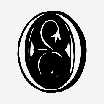 O letter drawing, vintage illustration | Free PSD - rawpixel