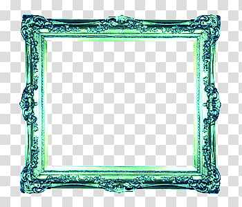O RainbowColorfullFrames, green frame transparent background PNG clipart