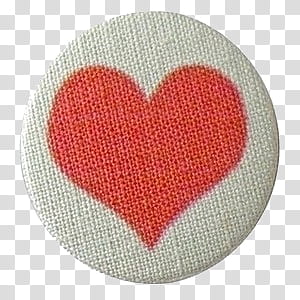O, red and white heart illustration transparent background PNG clipart