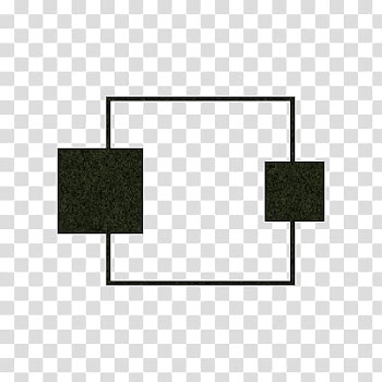 O, square black frame transparent background PNG clipart