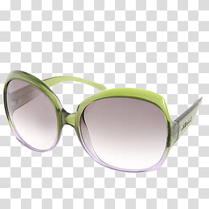 O sunglasses, green framed sunglasses transparent background PNG clipart
