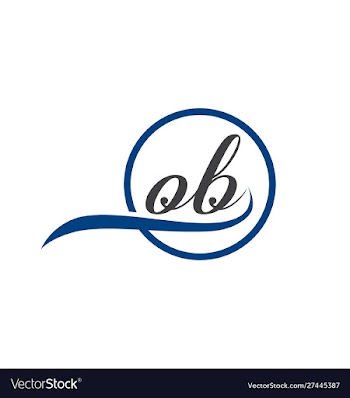 Ob logo vector image