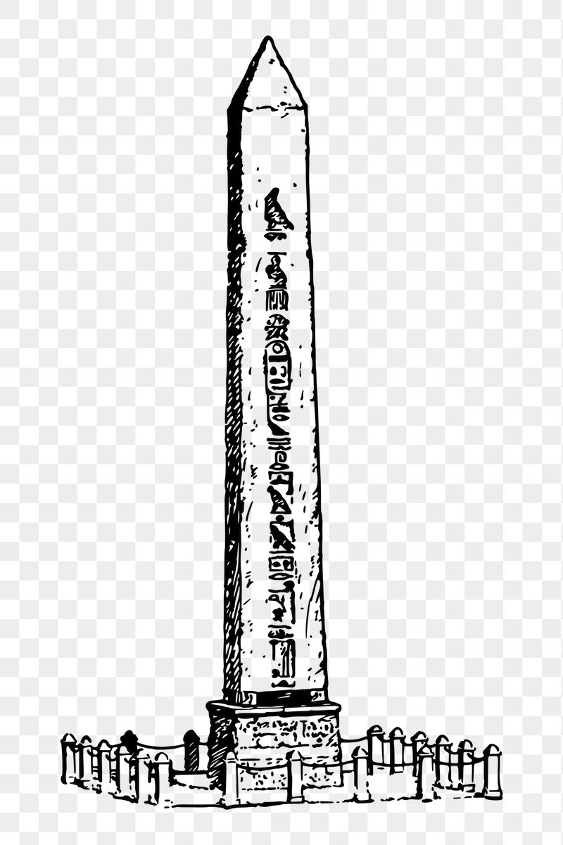 Obelisk  png sticker illustration, | Free PNG - rawpixel