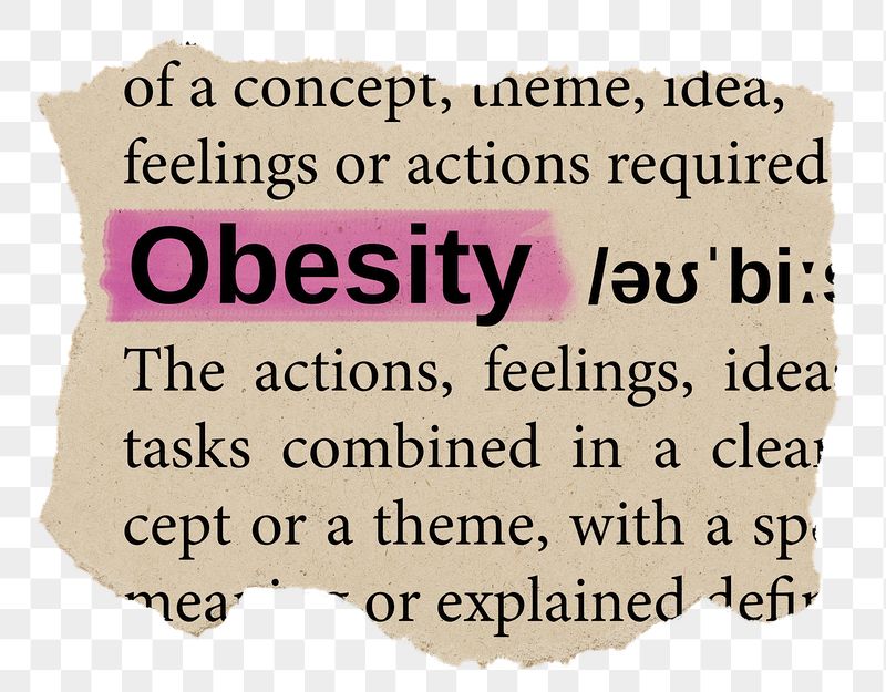 Obesity png word sticker, torn | Free PNG - rawpixel