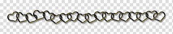 Object Colorful Chains, black heart chain transparent background PNG clipart