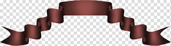 Object Ribbons, brown header ribbon transparent background PNG clipart