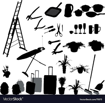 					Object silhouettes vector image														