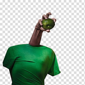Objection , green shirt hand holds round green fruit transparent background PNG clipart