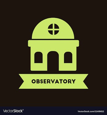 Observatory building vector image