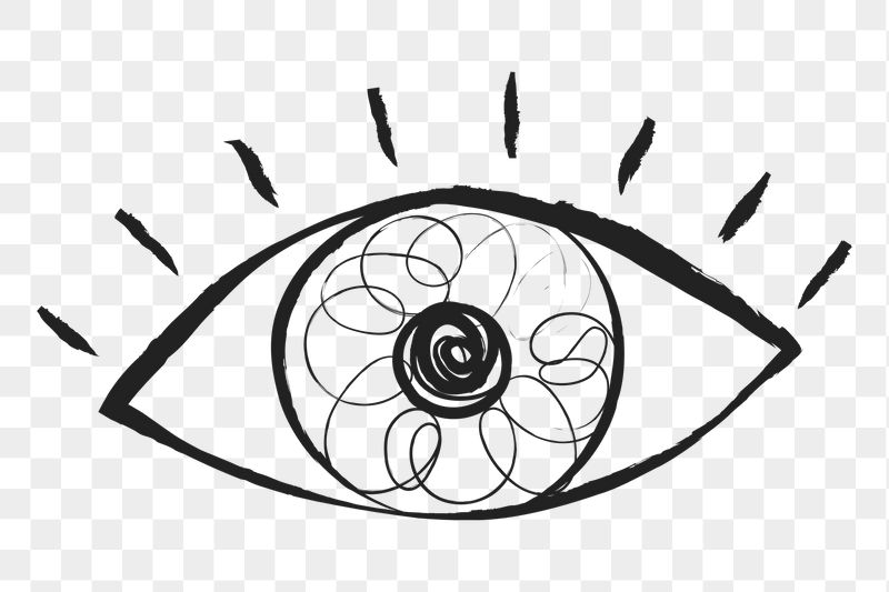 Observing eye png sticker, cute | Free PNG Illustration - rawpixel