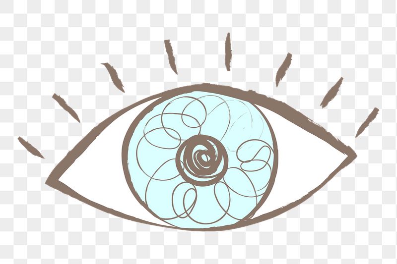Observing eye png sticker, pastel | Free PNG Illustration - rawpixel