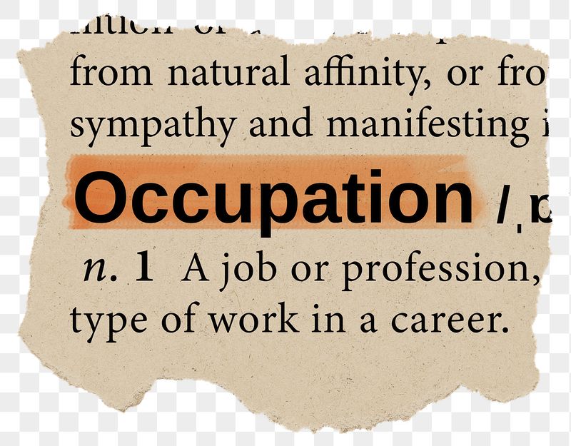 Occupation png dictionary word sticker, | Free PNG - rawpixel