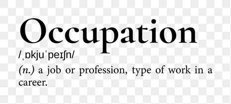 Occupation png dictionary word sticker, | Free PNG - rawpixel