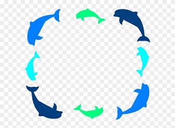 Ocean Border Clipart Dolphin Border Clip Art At Clker - Dolphins Clipart