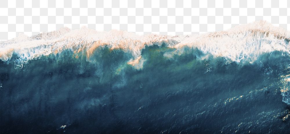 Ocean border png, nature collage | Free PNG - rawpixel