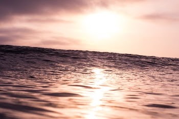 ocean during golden hour