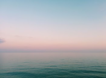 ocean during sunset