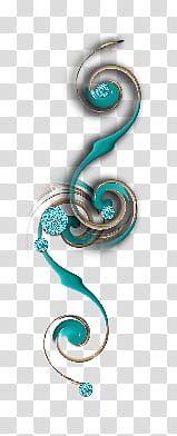 Ocean Frame, green and brown spiral artwork transparent background PNG clipart