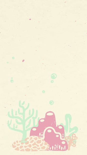 Ocean life doodle iPhone wallpaper, | Free Vector - rawpixel