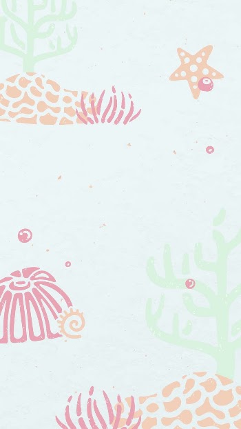 Ocean life doodle mobile wallpaper, | Free Vector - rawpixel