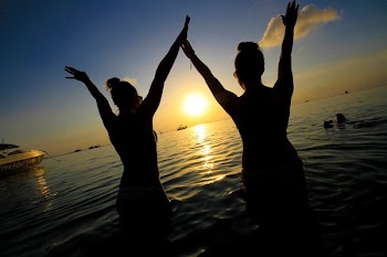 Ocean Sunset Swim