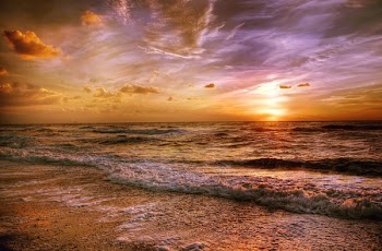 Ocean Water during Sunset