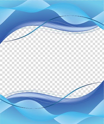 Ocean wave , Blue Euclidean , blue border transparent background PNG clipart