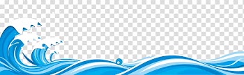Ocean wave illustration, Blue Wind wave, Waves waves transparent background PNG clipart