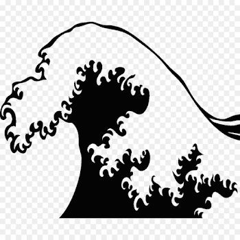 Ocean Wave Png Black And White | SOIDERGI