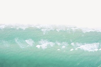 Ocean waves, beach border, nature | Free PSD - rawpixel