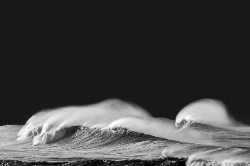 Ocean waves crashing border, nature | Free PSD - rawpixel