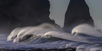 Ocean waves crashing shoreline, blue | Free Photo - rawpixel