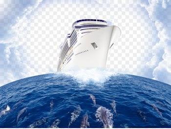Ocean Wind wave - Atmosphere plus ocean ship background 